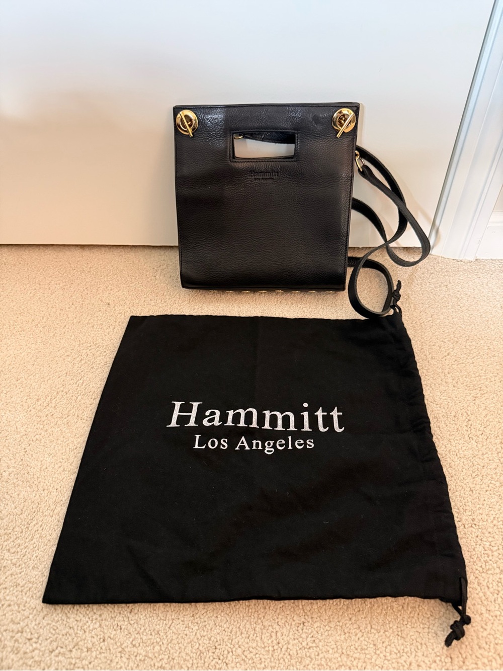 Vintage Hammitt Leather Shoulder Bag